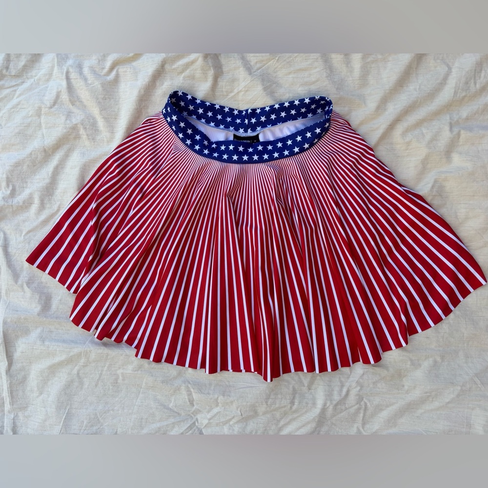 BlackMilk Clothing Star Spangled Cheerleader Skirt